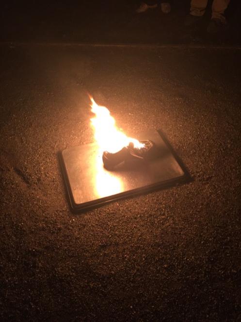 DDykemanUFL's tweet photo. Burning of the Shoe tonight. #IloveThisTeam. Great memories. Time to finish a great year tomorrow. #BeatSuffield http://t.co/gxnCkJSMMI