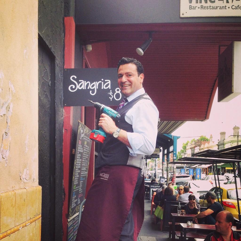 There's no doubt about it. Vincenzo is a man of many talents #fiesta #tapas #fitzroy #hispanicfestival