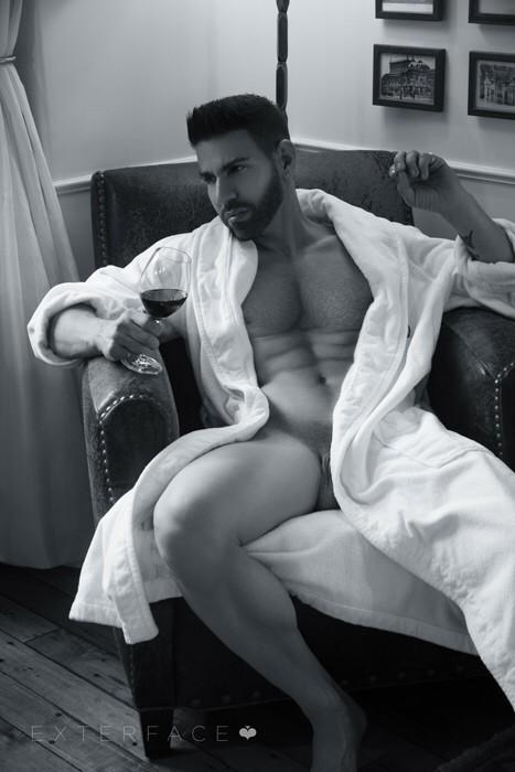 Relaxing after a hard day of work.