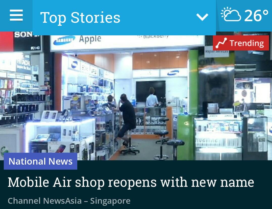 getNewsLoop's tweet image. #NationalNews : Mobile Air shop reopens with new name

#OpsAirKangKang #SimLim 

newsloop.co/u/jduvah