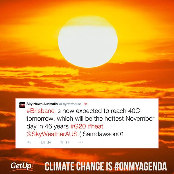 gemgod's tweet image. Hey @TonyAbbottMHR, climate change is #onmyagenda, why isn't it on yours? #G20