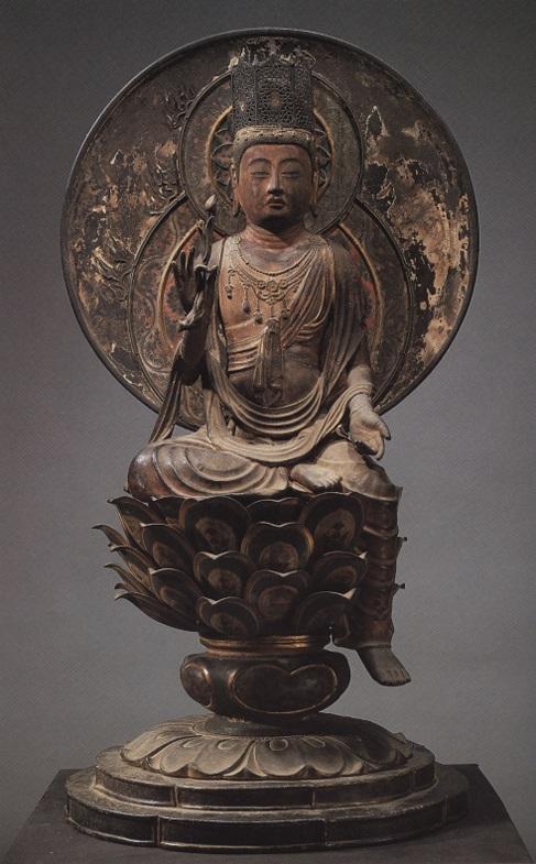 仏像紹介bot 額安寺虚空蔵菩薩半跏像 聖徳太子建立と伝えられ 熊凝精舎跡 大安寺前身 ともいわれるが 実際は豪族 額田部氏の氏寺として建立されたと思われる 虚空蔵菩薩を念じて記憶力を得るという 求聞持法 の本尊として信仰を集めた T