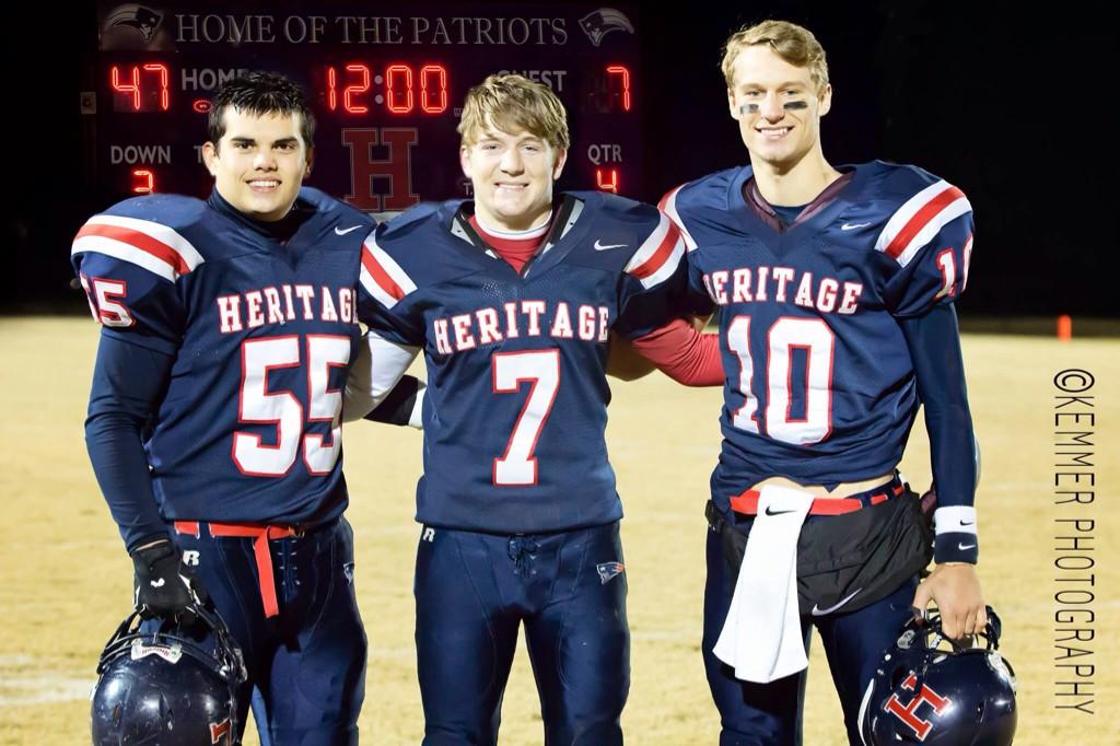 WHH_patriotfb's tweet photo. Proud to be a PFL. A fun season and proud of these 3 seniors and their commitment to this team. http://t.co/o6RUdL2vt1