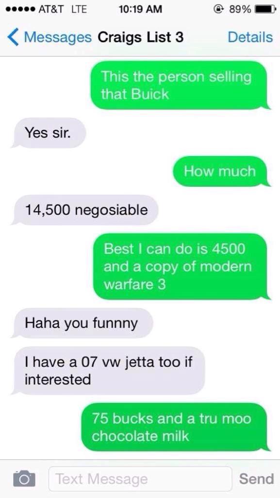 CraigslistText's tweet image. HIT EM WITH A COPY OF MW3 😂😭😭