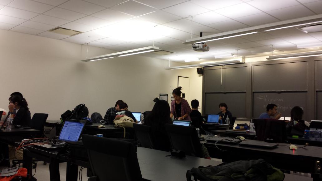 mvliguori's tweet photo. #hacklikeatiger come to #vognition rm 007 in the friends building if you need mentor support. @HackPrinceton http://t.co/ubms78s7H1