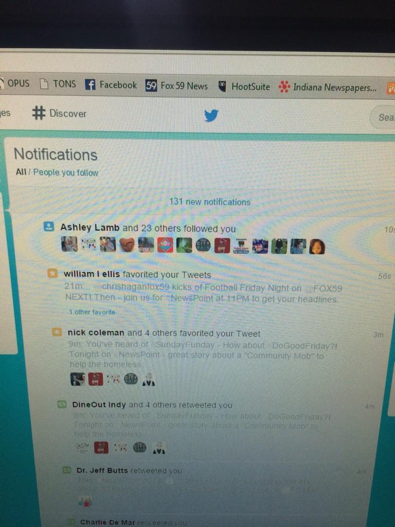 NicolePence's tweet image. Woah. I love the #NewsPoint live tweeting but tonight, #Bros, you out did yourselves. #NotificationOverload @FOX59