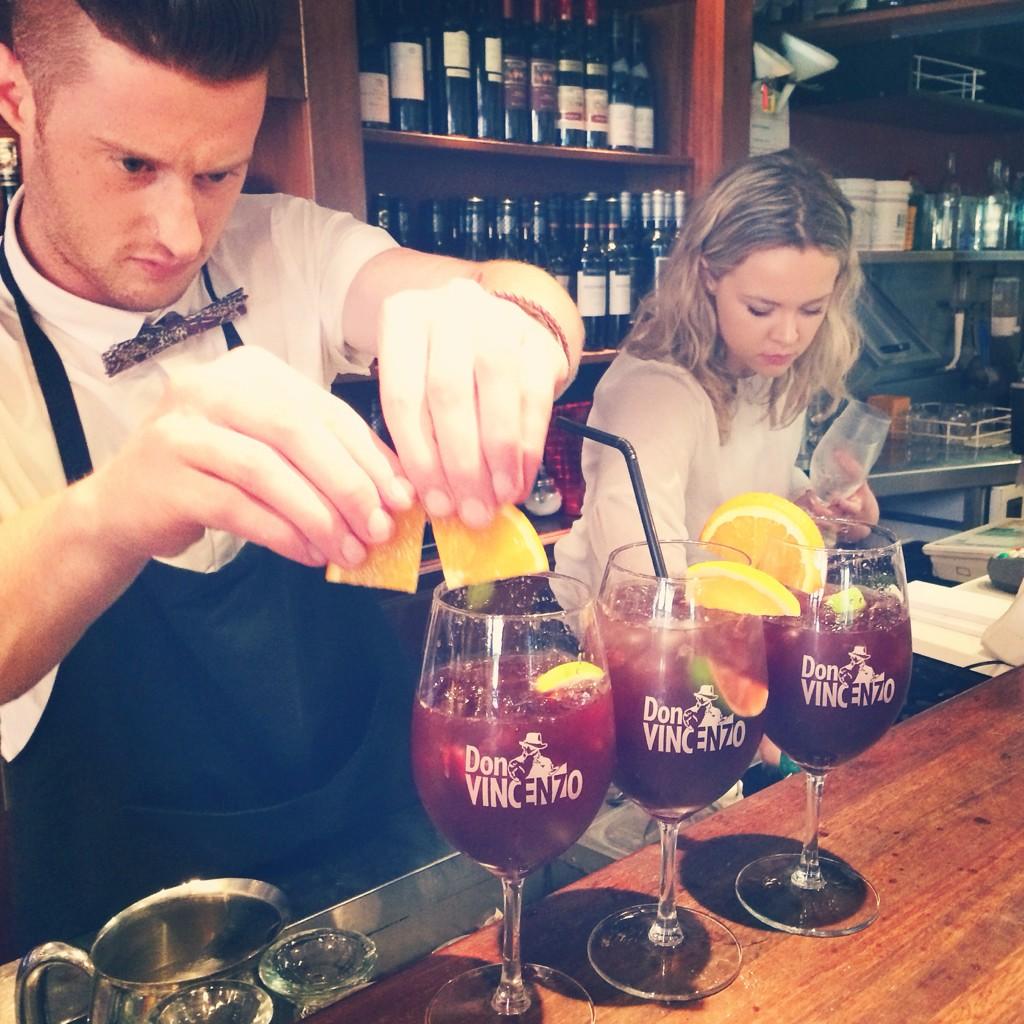 Sam's sangria is a huge hit #hispanicfestival #sangria #donvin