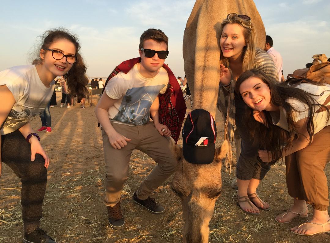 TeamNeroF1's tweet photo. @F1inSchoolsHQ #InAbuDhabi #FormulaRossa #ferrariworldAD #F1inSchoolsWF #desertsafari #camels http://t.co/dSFNoAhS9e