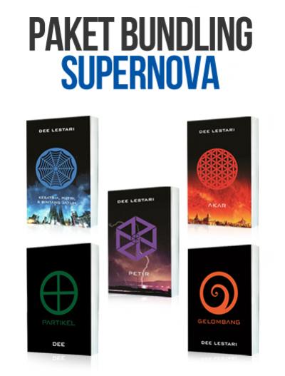 StarBuku's tweet photo. Ayo dapatkan bundling "Supernova Series" disc. 25% di sini: http://t.co/NT33TQgnSd cc: @bentangpustaka @deelestari http://t.co/kb2quD30el