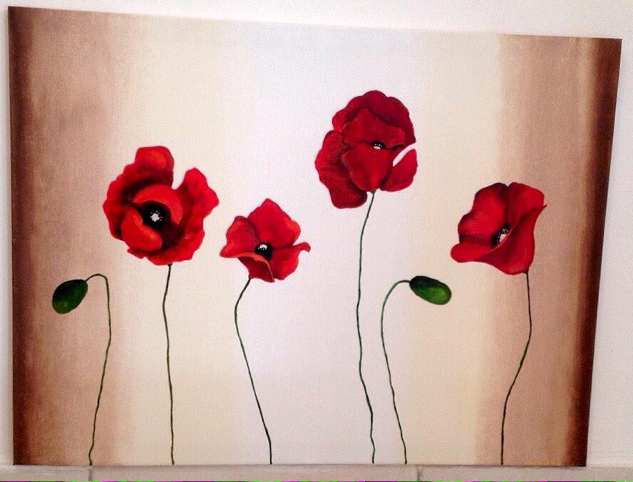 meshart85's tweet photo. There's something new today in my art creations .. "Coquelicots Rouge" 80x60 #hope you #like it 😉 #meshart http://t.co/8NxTdeaUo7