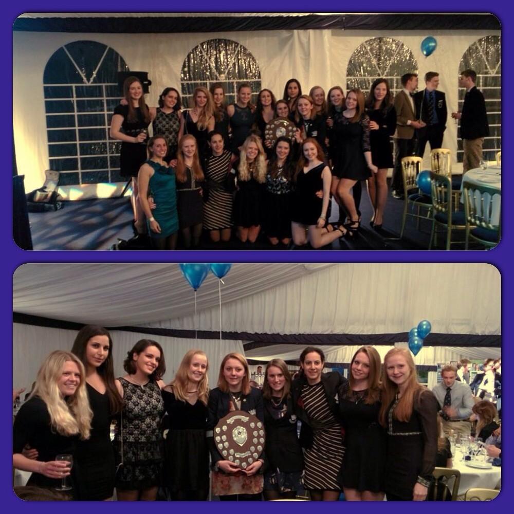 OURFCWomen's tweet photo. OUWRFC representing in numbers to claim the @OxfordUniSport Club of the Year Award - thanks guys! #winningthings http://t.co/2K1Ews6g9r