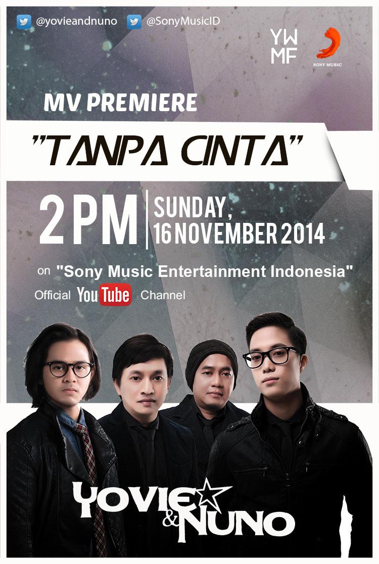 BESOK, Minggu 16 November 2014 jam 2 siang! Pasang weker! #TanpaCinta