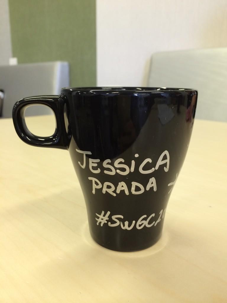 prada_jessi's tweet photo. Mi taza esta lista!!! Tomare mucho café a lo largo del día de hoy 💪 #SWGC2014 http://t.co/lDHyD3K695