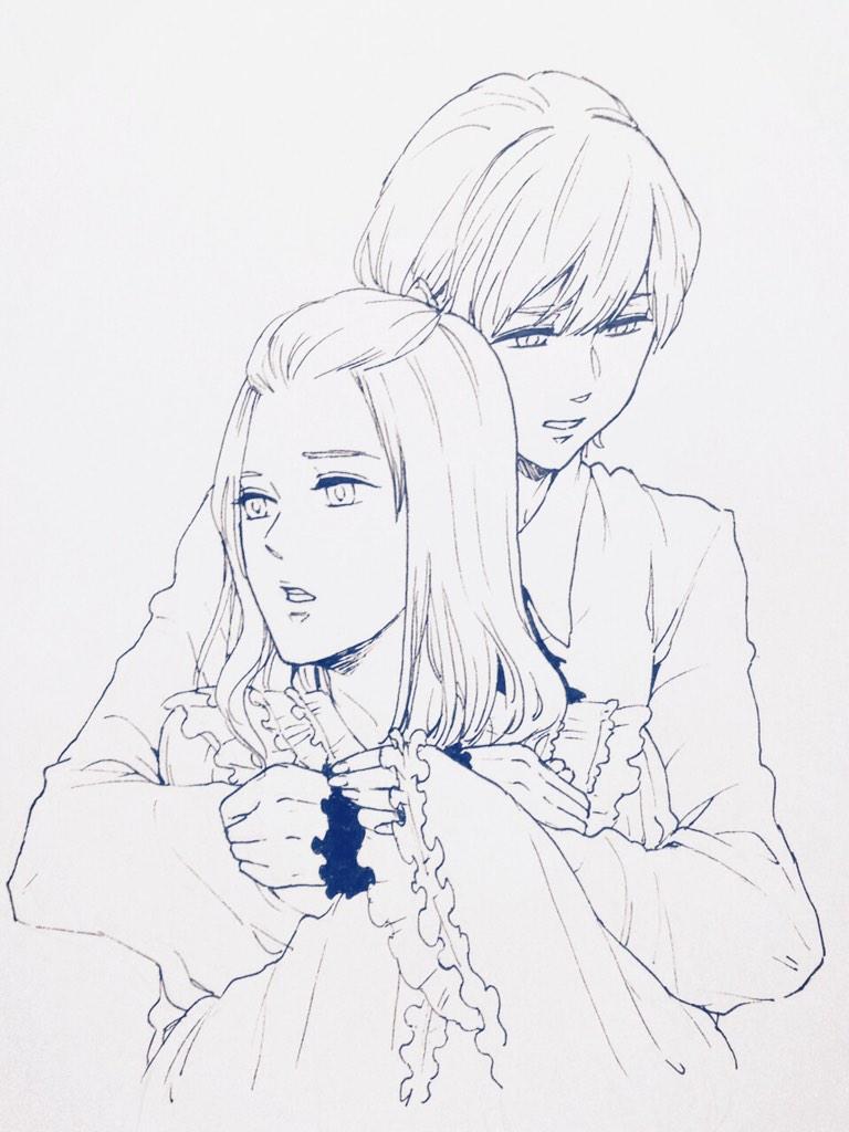 イトウモロコ on Twitter "リリウムの登場人物ではキャメリアが一番好きです。 (…の割には雑ならくがきやね…キャメシルの二人めんご