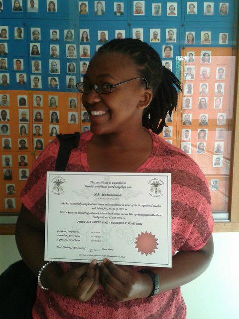 Tashline101's tweet photo. Officially a first aider!!! #SouthCrossParamedics #FirstAidCertificate http://t.co/L8SYx7wH18