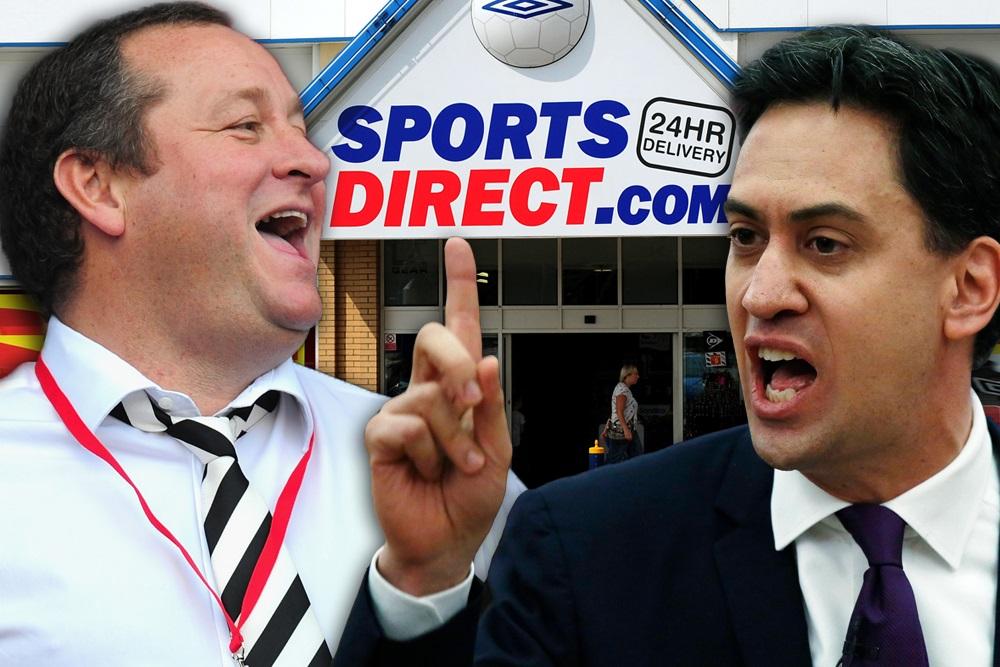 DailyMirror's tweet photo. Ed Miliband slams Sports Direct over zero-hours contracts http://t.co/OHOOHWrbF5 http://t.co/eGFZSMZ9gE