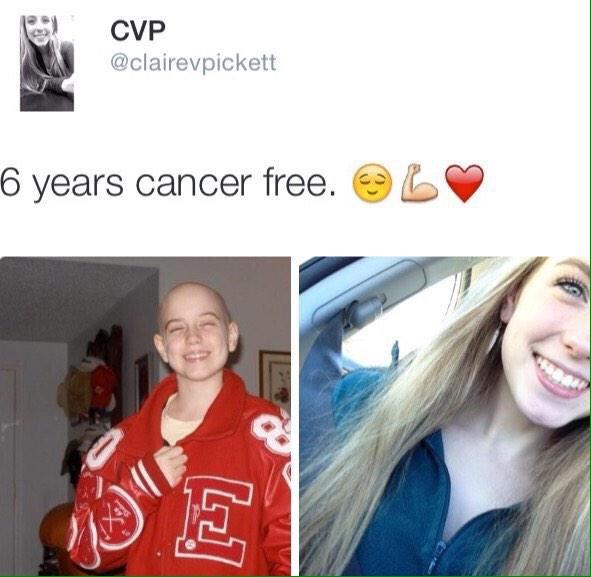 MejoresTwits's tweet photo. Cosas como esta te sacan una sonrisa. (6 años sin cáncer) http://t.co/YWwJIXdwda
