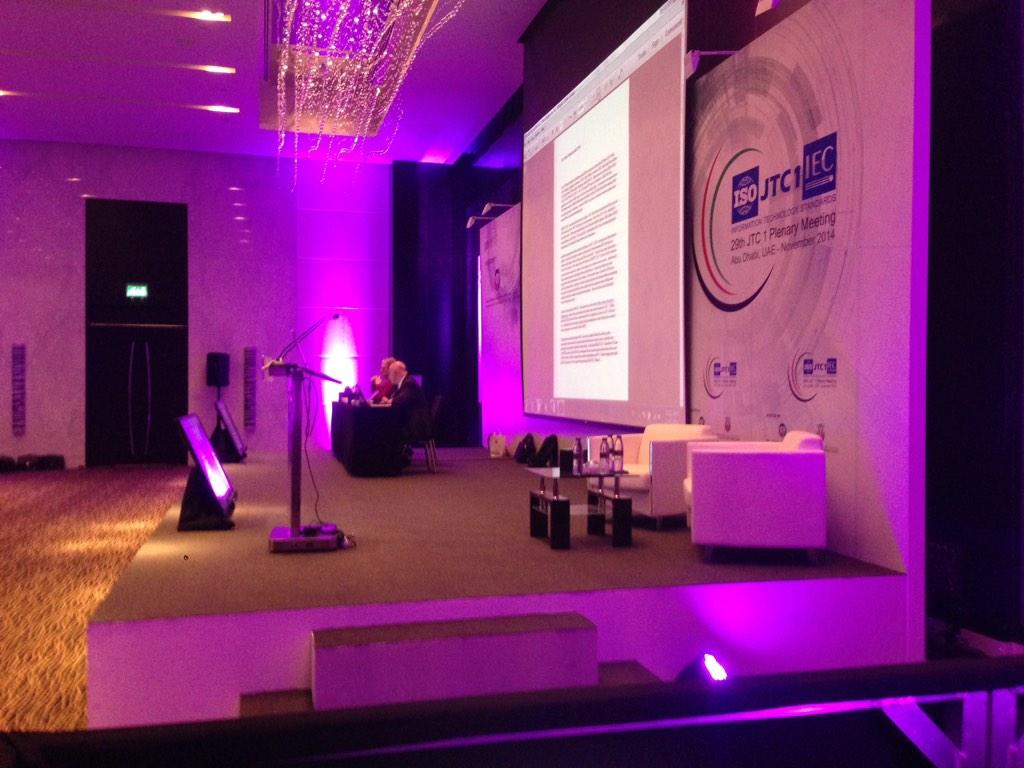 First day of <a href="/QCCAbuDhabi/">مجلس أبوظبي للجودة والمطابقة</a> JTC 1 in session. So proud of the team.