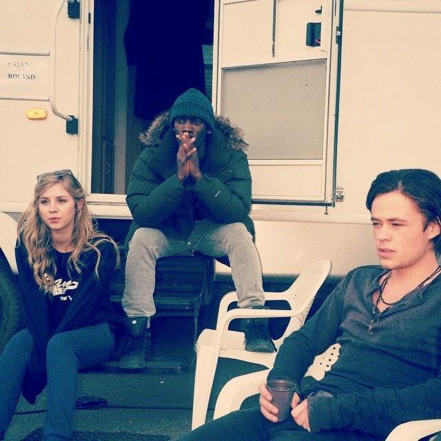 fallen_spain's tweet photo. Foto que compartió Hermione vía Instagram en la grabación de #Fallen http://t.co/IWoBNCSFWM