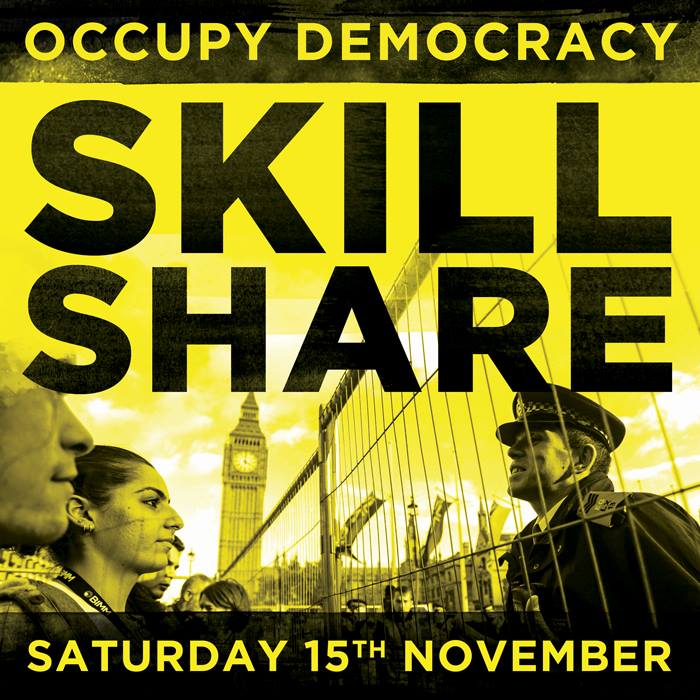 OccupyDemocracy's tweet photo. Help build the movement for Real Democracy Now. Skill sharing day today #occupydemocracy #olsx http://t.co/yK4lezvEEN http://t.co/KM4OhoV1K4