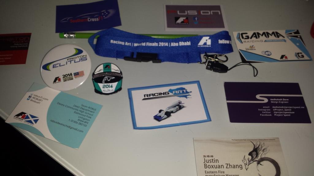 TeamNeroF1's tweet photo. great to meet @robusf1 and @ColossusF1again at the networking lunch, as well as all the other teams! #F1inSchoolsWF http://t.co/eYiGOQnkKi