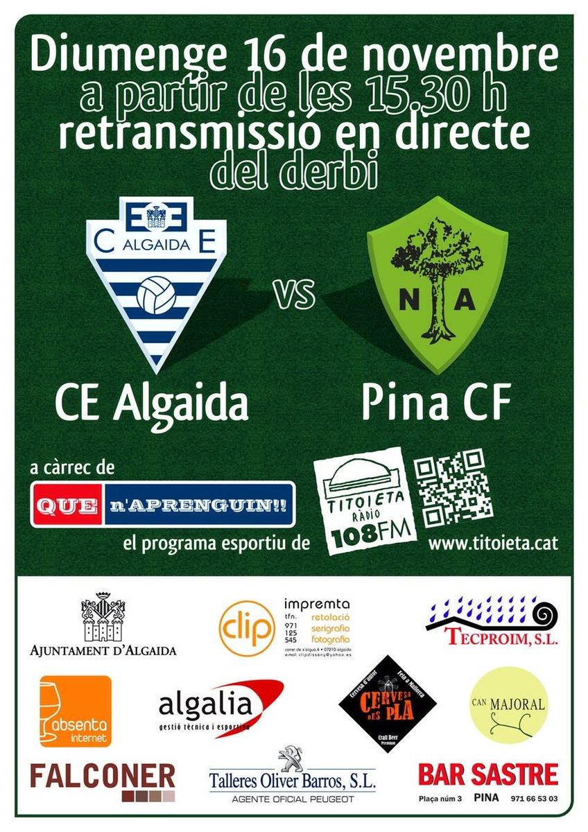 Previa 1ª Reg.: Algaida – <a href="/pinacf/">PINA C.F.</a> futbolbalear.es/2014/11/15/pre…