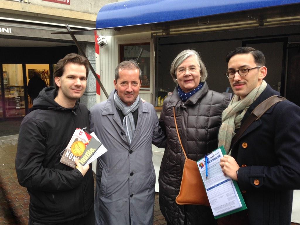 RoxaneFaraut's tweet photo. .@VincentArlettaz @MaximWuersch @PatrickDelarive et Catherine Labouchère #chvote #ForfaitsFiscaux #or #3xnon #Ecopop http://t.co/MRaxbcES25