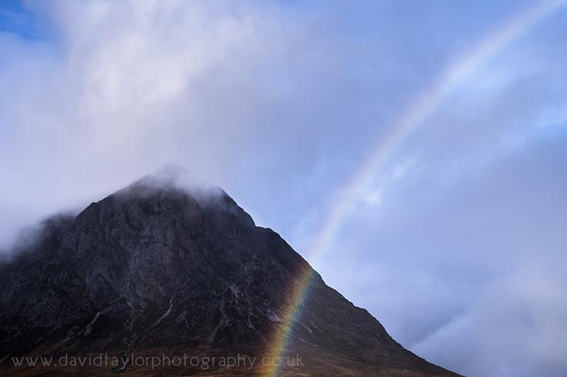 dtphotography's tweet photo. Buachaille Etive Mor and rainbow - handheld, there's no hanging around when it comes to rainbows! http://t.co/6ZR7r9C73M