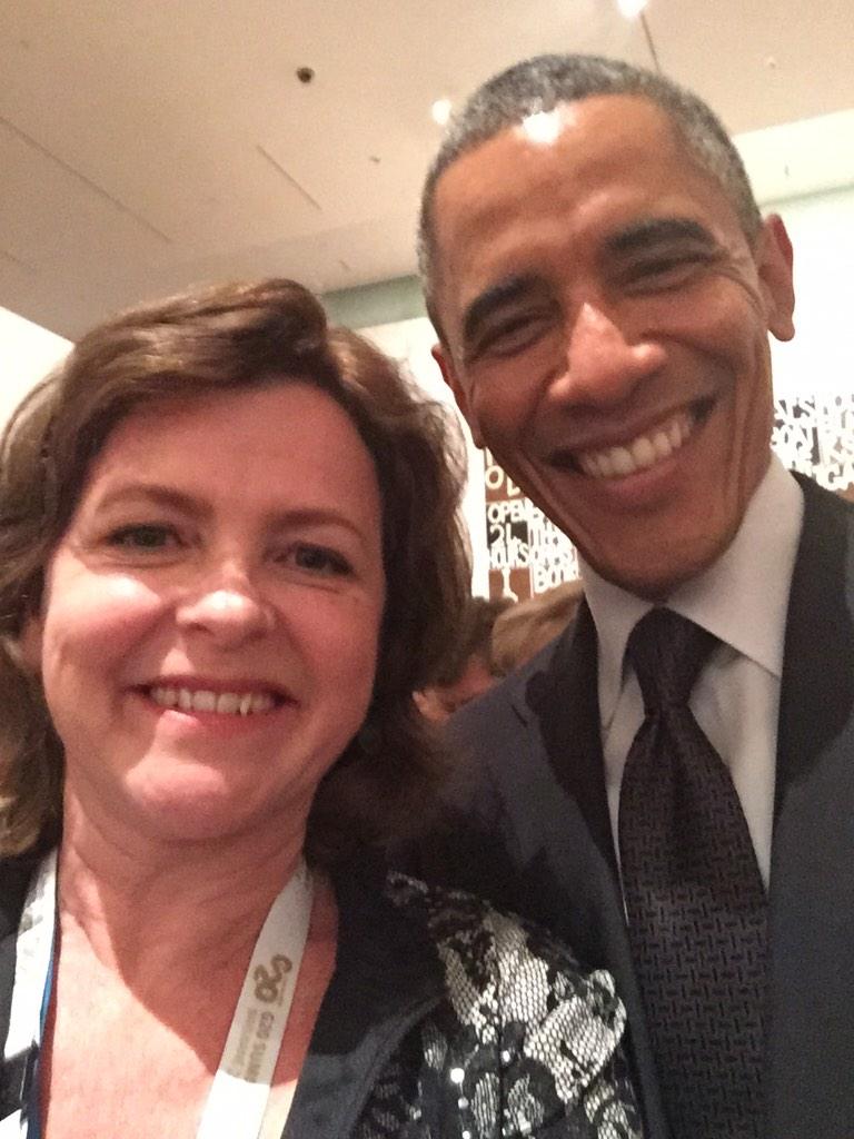 gedkearney's tweet photo. Great to chat to @BarackObama about importance of minimum wage &amp;Abbott's refusal to engage with L20 #auspoI http://t.co/ufC1NlyYDf