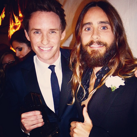 Me + Eddie Redmayne at last night's #HFA