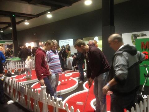 aerialGolfCaddy's tweet photo. Here are a few #pics of @LondonGolfShow we're mingling in with the crowd #lgs2014 http://t.co/e4vseT6qGk