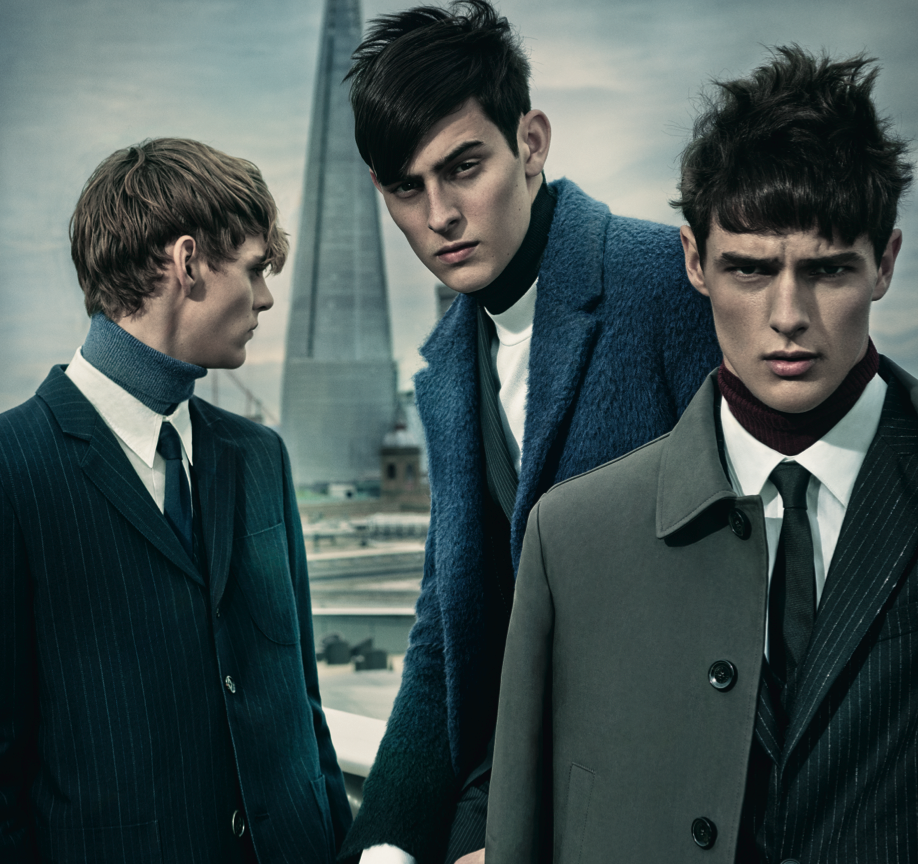 TheGQStyle's tweet photo. Pin Striped Punks styled by @LJday and shot by #ThomasCooksey. DOWNLOAD our app to view more: http://t.co/yE6o9Z5AfJ http://t.co/agKUHsV1CS