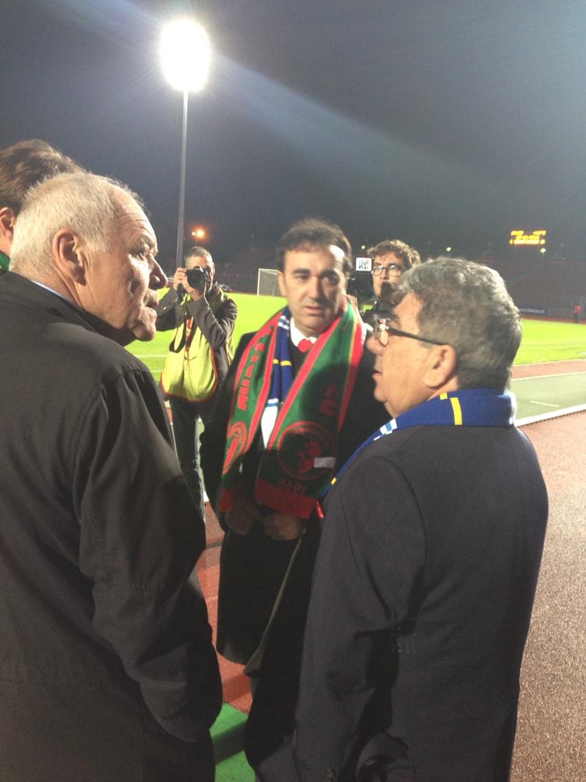uscreteil's tweet photo. Les deux présidents et le député maire Cathala #USLUSCL http://t.co/kscoHFkw5W