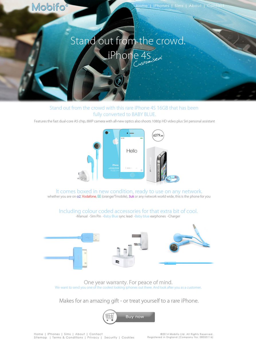 _MobileGenie_'s tweet photo. http://t.co/0NhyJXe2Ar
Checkout our baby blue iPhone 4s conversion, from £249! http://t.co/vUFjVUtxda
