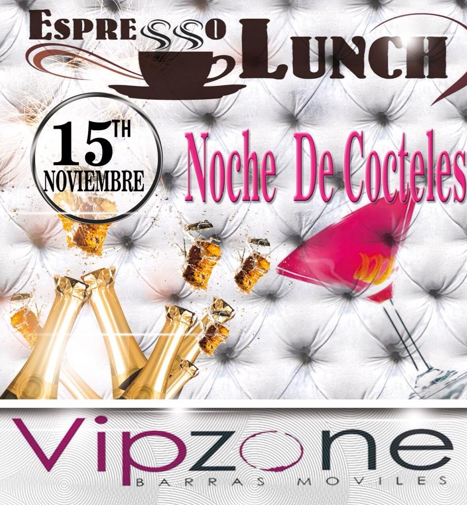 ESPRESSO LUNCH HOY DESDE LAS 7 PM SUBIENDO EL PARQUE 10 DE NOVIEMBRE . NOCHE DE VIP ZONE CON COCTEL 📺SanfraChorrillo