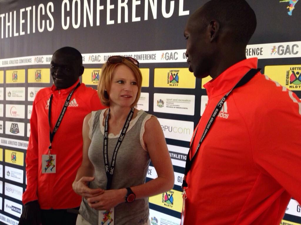 GingerGiggler's tweet photo. Remembering @nycmarathon with @Kipsang_2_03_23 ! A great guy, an honour to meet him &amp; hear his insights! @GAC_2014 http://t.co/vKVpLaJcHl