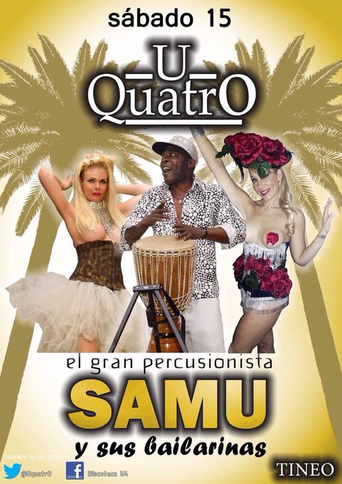 Esta noche en Tineo la discoteca U Quatro recibe a Samu y sus bailarinas#fieston#angelashow#musicon#marylindawson#