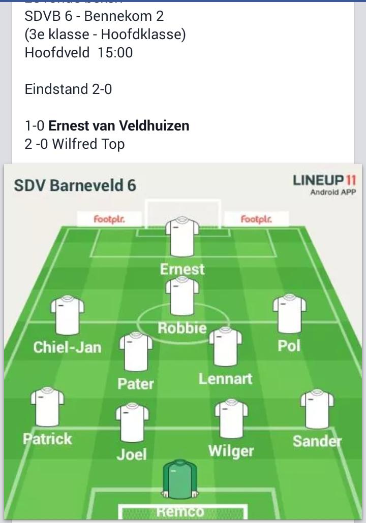 SDVB_veld_Pics's tweet image. Verrassing van het weekend..?? "Nee, We zijn gewoon goed". (2de)Bennekom ...Bennekwam naar Barneveld.... 2-0  #sdvb6