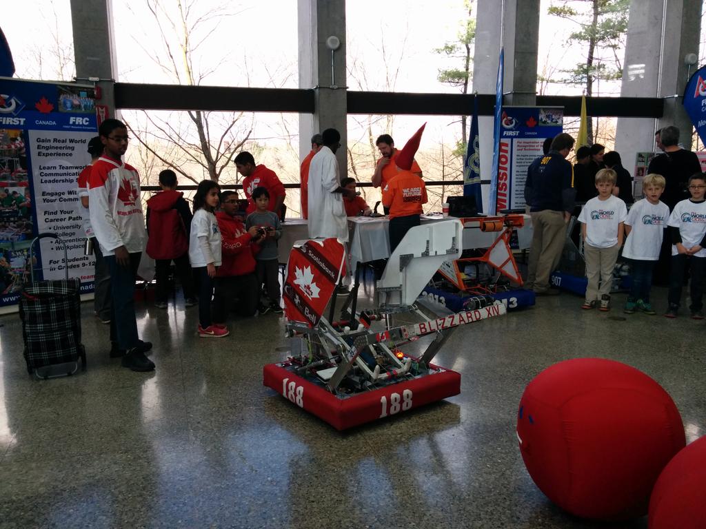 Team188frc's tweet photo. It's been a great day so far at the Ontario Science Center http://t.co/zyAgdQ5bQX