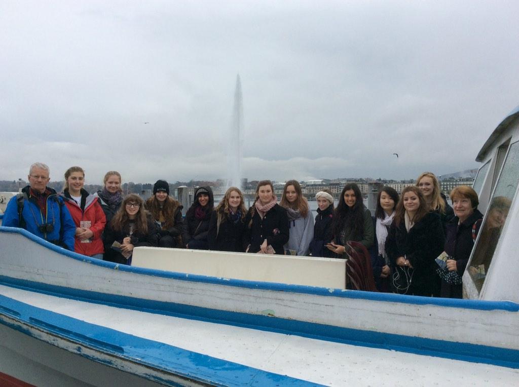 patrick_slade's tweet photo. @RedMaidsSchool 
Super day on Lake Geneva and a 'hadronic' experience at CERN! http://t.co/QgdxJzCZXl