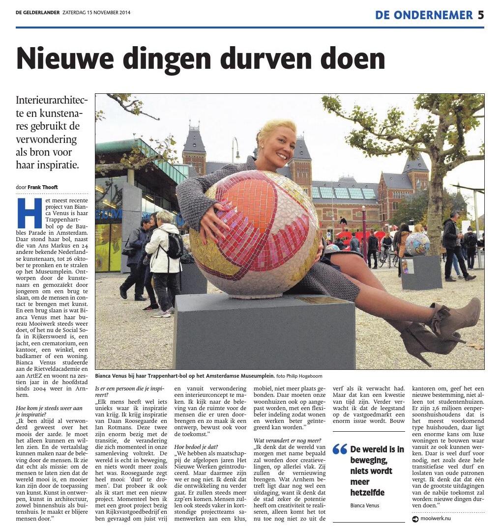 Artikel in de bijlage Ondernemer van <a href="/dgarnhem/">De Gelderlander</a> vandaag. Vereerd dat ik in de krant sta :-)