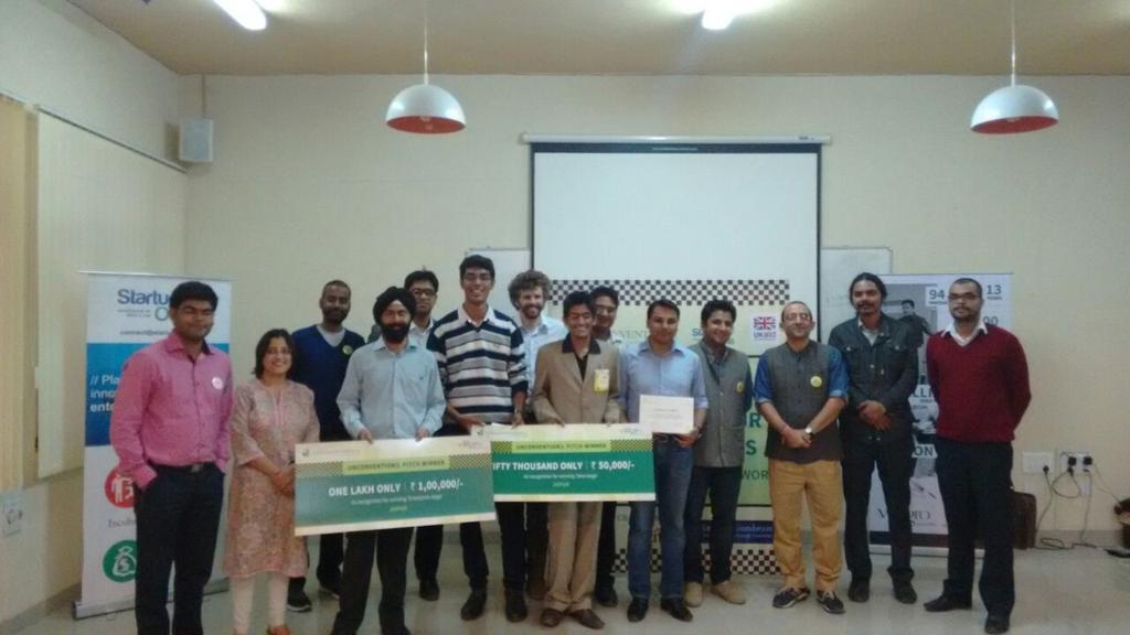Congrats to winners of #Unconvention|L #Jaipur pitch - Ravi Varsha Motors &amp; Karma Healthcare. Spl mention Dialjob