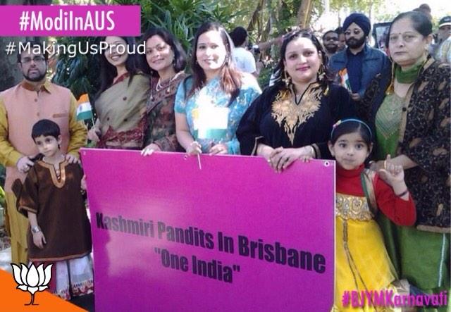 NayakDeep's tweet image. Welcoming Hon. @narendramodi in Brisbane , Kashmiri Pandits seem to celebrate 👇, #MakingUsProud #ModiInAUS @balesh