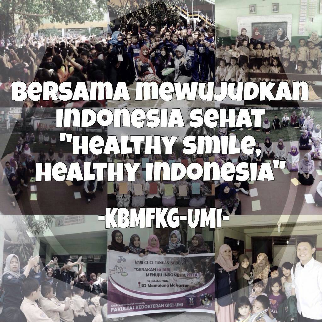PSMKGI's tweet photo. FKG UMI @NilaMoeloek @puskomdepkes #dariPSMKGIuntukIndonesia http://t.co/UCTf8qltHy
