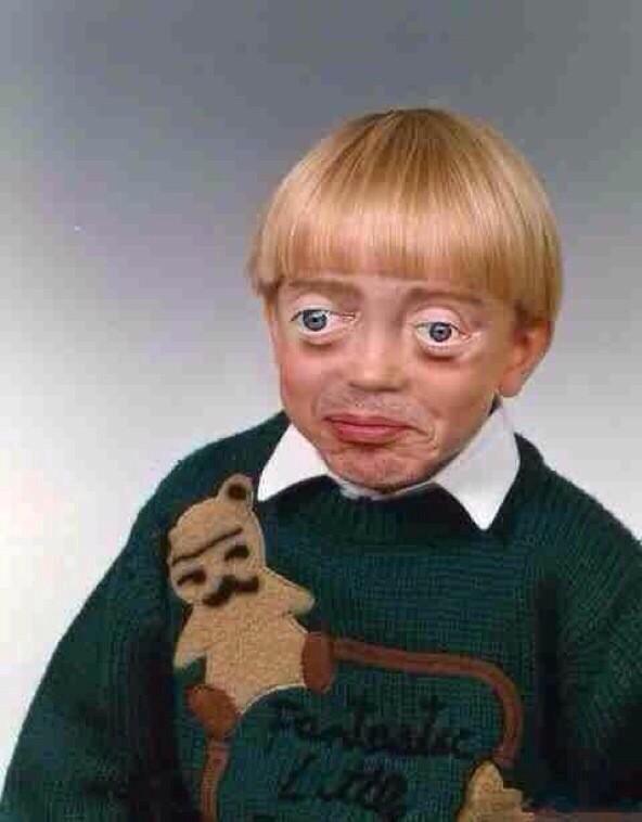 When you thinks of joke in class and try not to laugh.
