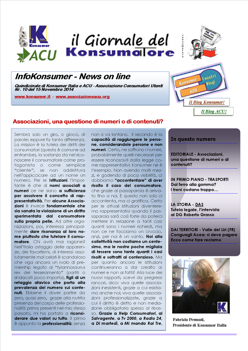 AndreaSkandiz's tweet photo. E' online #InfoKonsumer il quindicinale di @KonsumerItalia @HelpConsumatori @infoconsumatori
https://t.co/u1oEOkgugO http://t.co/4IIogyeNth