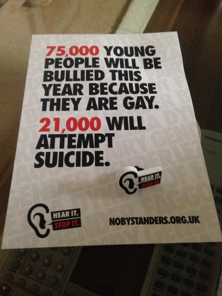 craig_jones1989's tweet photo. Proudly wearing my #nobystanders badge from @stonewalluk http://t.co/ze3fJDdS36