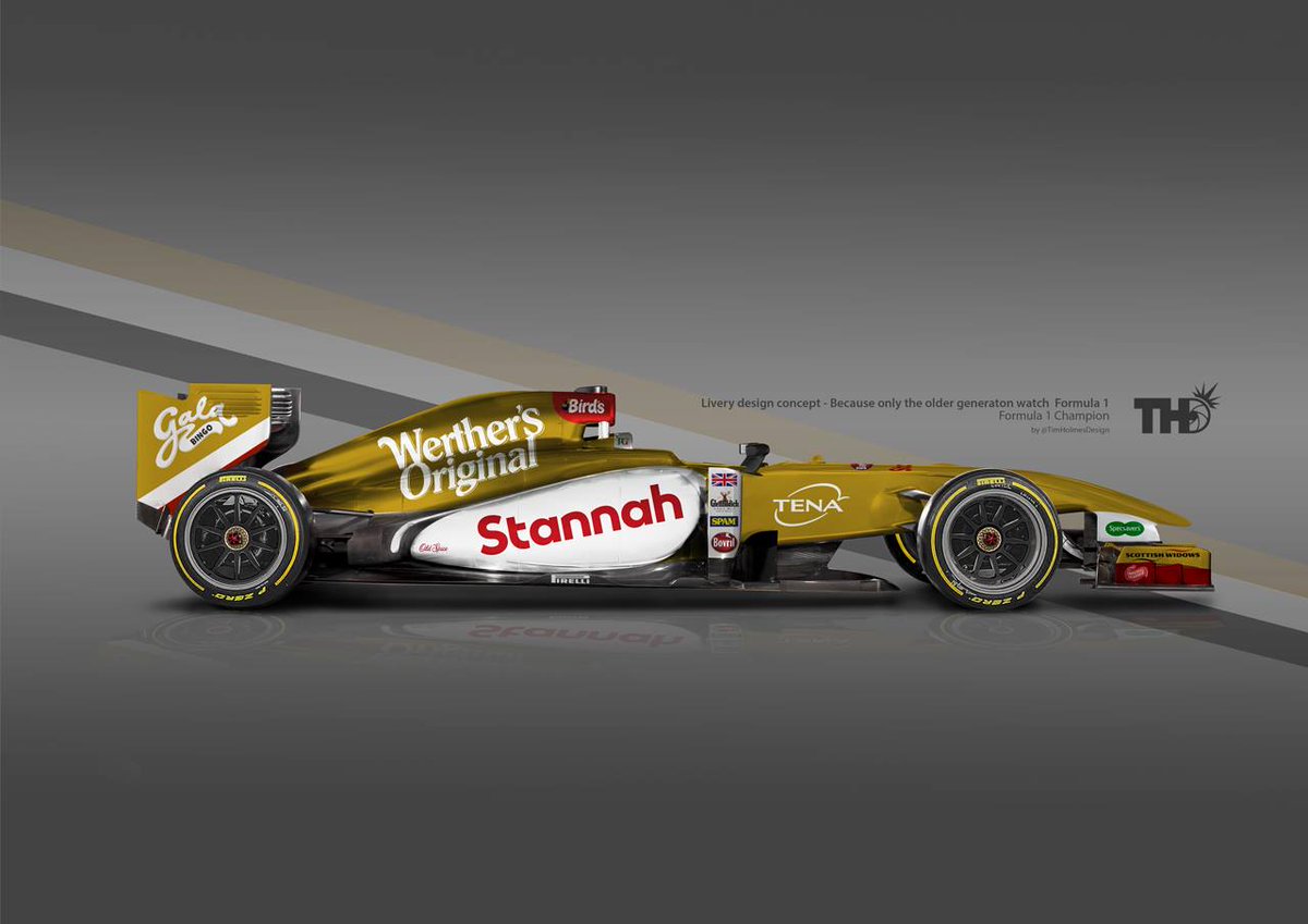 ConnyRACING's tweet photo. Hilarante Concepto Livery basado en los comentarios de Bernie (interesan los fans de 70 aรฑos)
#TimHolmes http://t.co/4jFC0R9dFK