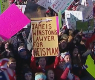 GamedaySigns's tweet photo. Anyone else think Florida State's MVP is Winstons Attorney http://t.co/Xwa1xKMl8W