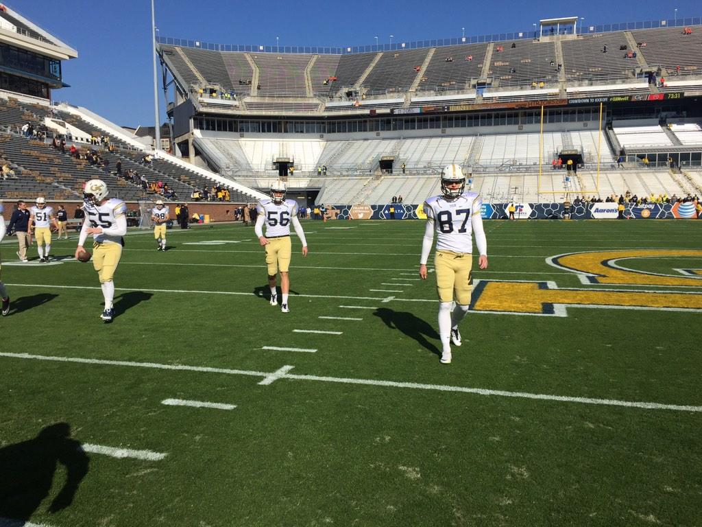 Tech Football on Twitter "White helmets and jerseys with gold pants for final home game